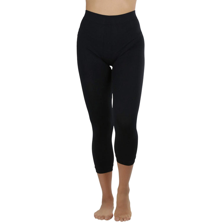 Women’s Capri Length Seamless Lightweight Stretch Leggings