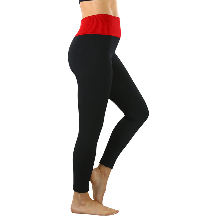 Women's High Waist Fleece Lined Ankle Length Leggings