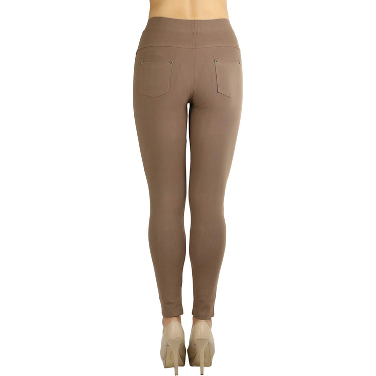 Women's Denim Like Skinny Fit Stretch Jeggings Pants