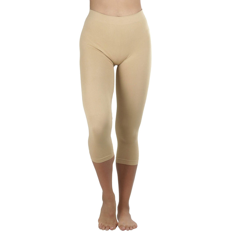 Women’s Capri Length Seamless Lightweight Stretch Leggings