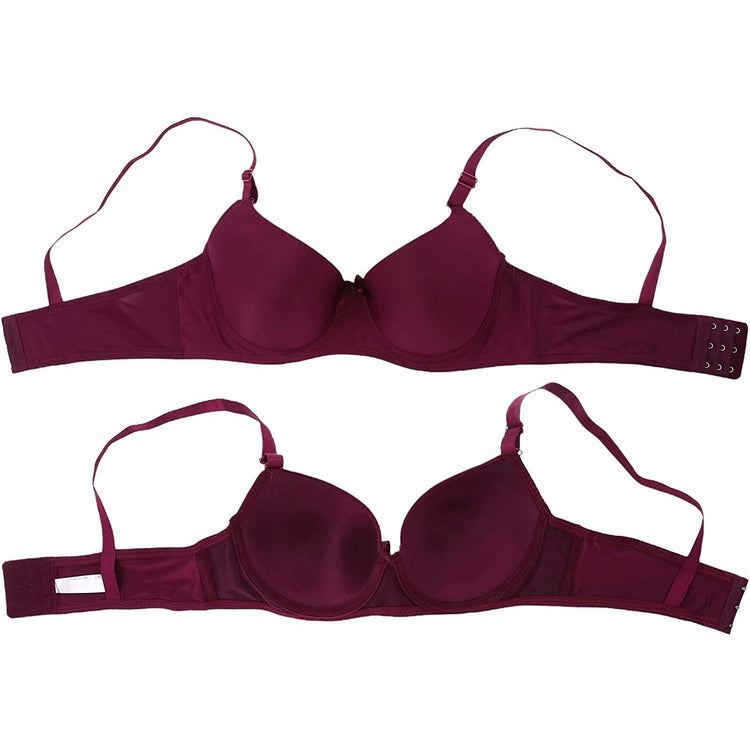 ToBeInStyle Women's Pack of 6 Smooth Peaches and Cream Deep Colored Bras