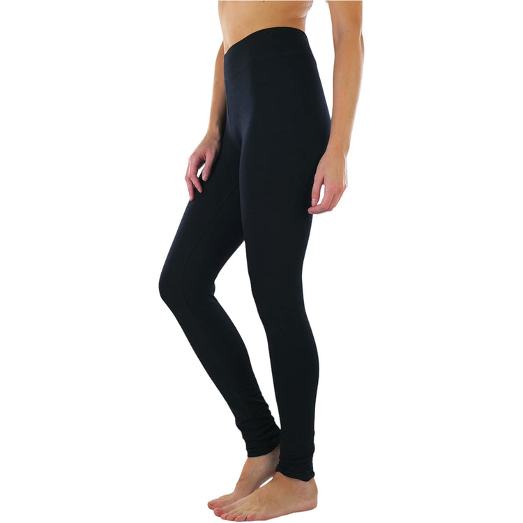 ToBeInStyle Women's Medium Weight Breathable Cotton-Spandex Leggings