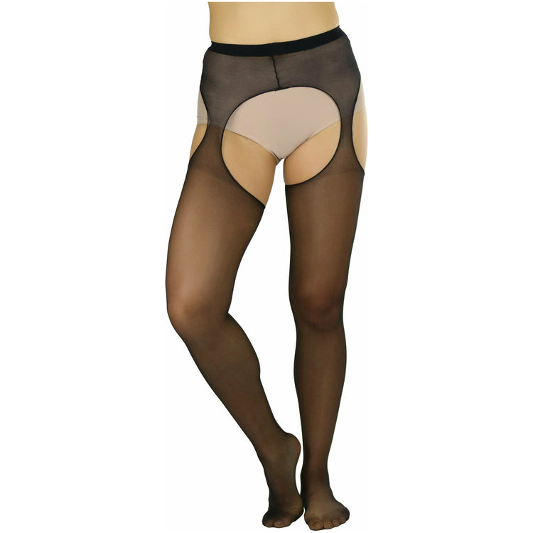 Women's Sheer Suspender Pantyhose