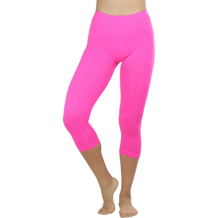 Women’s Capri Length Seamless Lightweight Stretch Leggings