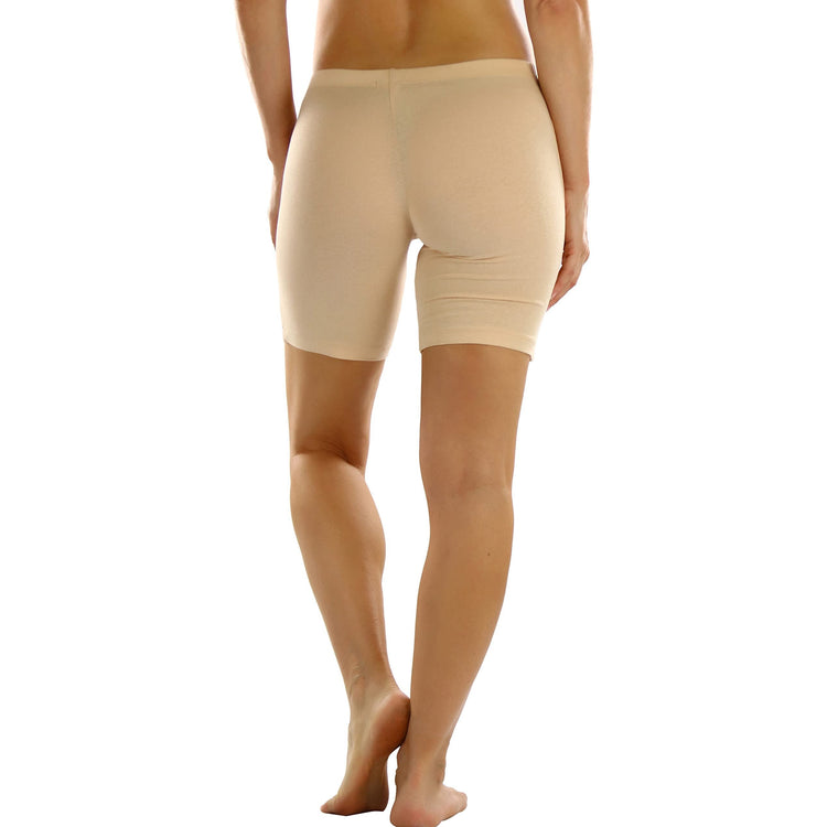 Women's Premium Cotton/Spandex Blend High Waisted Biker Bermuda Shorts