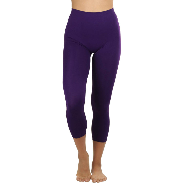 Women’s Capri Length Seamless Lightweight Stretch Leggings