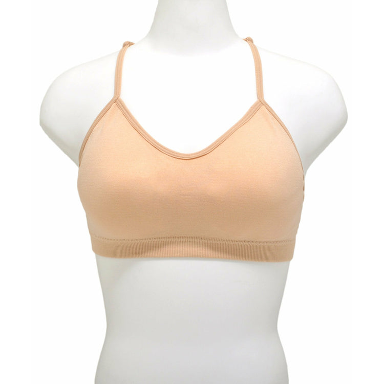 ToBeInStyle Junior Girls' Elegant Embroidered Mesh Detailed Bralette