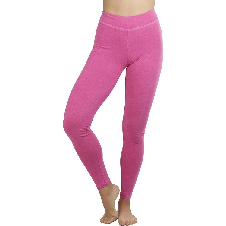 ToBeInStyle Women's Medium Weight Breathable Cotton-Spandex Leggings