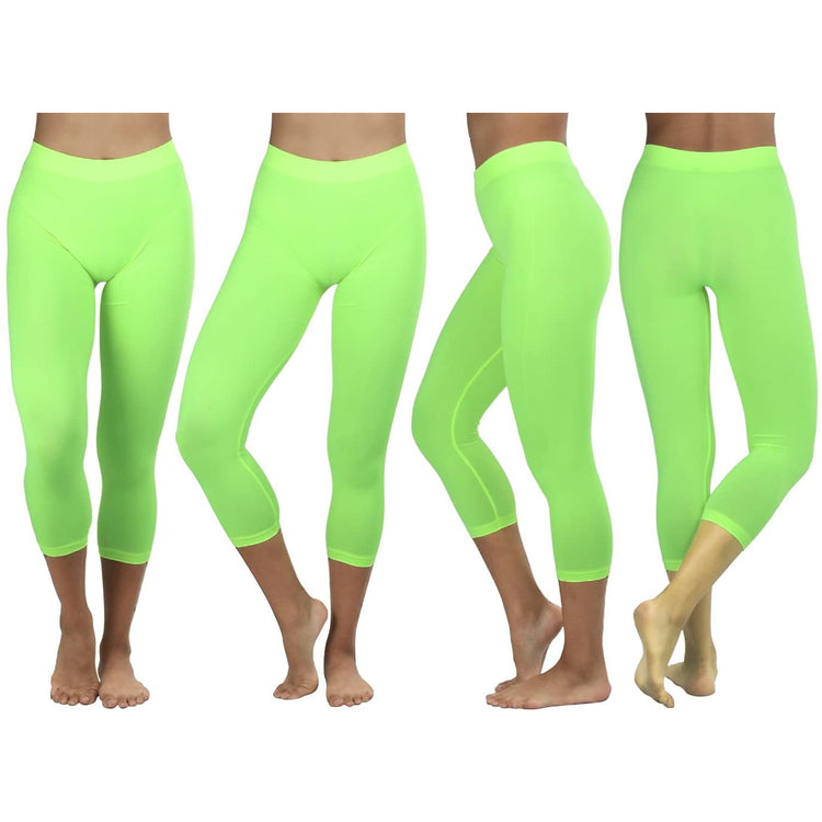 Women’s Capri Length Seamless Lightweight Stretch Leggings