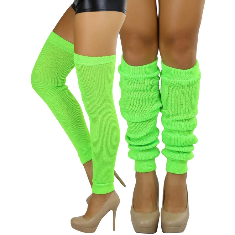 Women's Long Thigh High Separated Leg Warmers