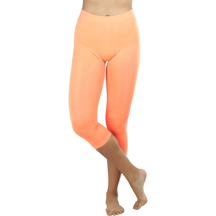Women’s Capri Length Seamless Lightweight Stretch Leggings