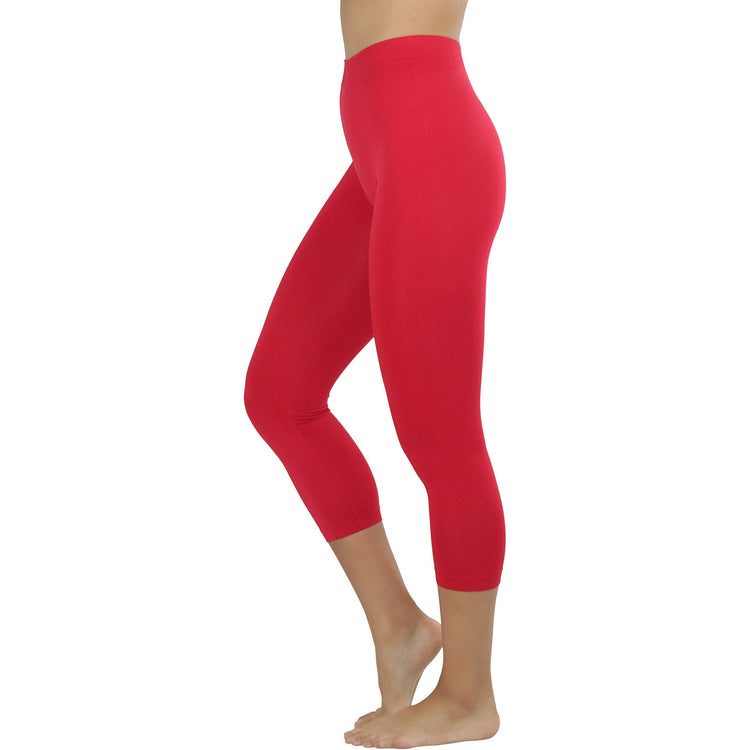 Women’s Capri Length Seamless Lightweight Stretch Leggings