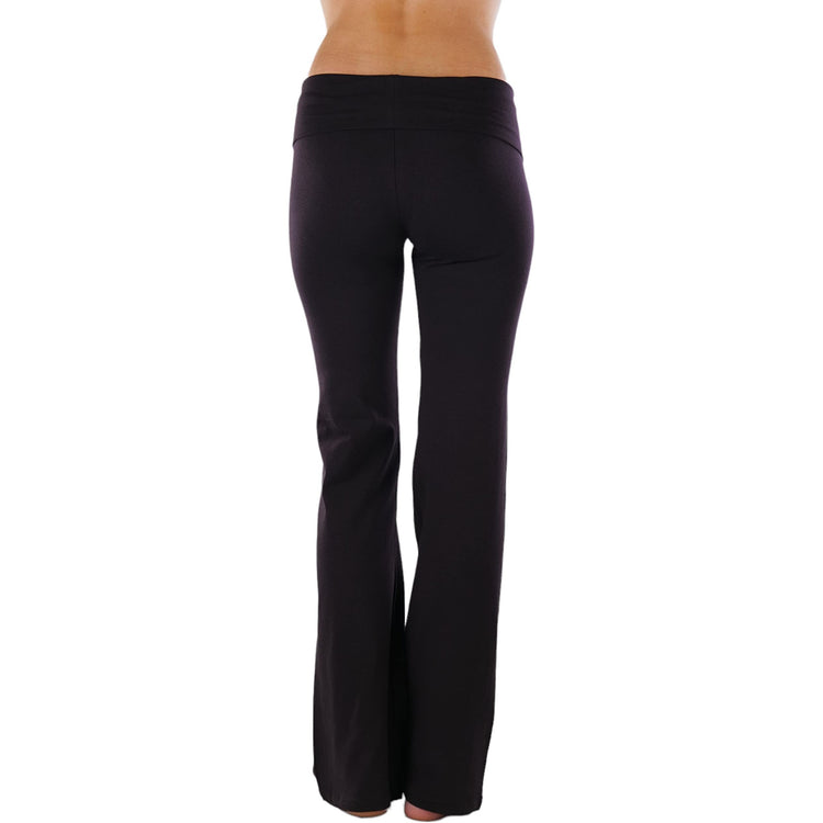 Women's Low Rise Sweatpants w/Fold-Over Waistband