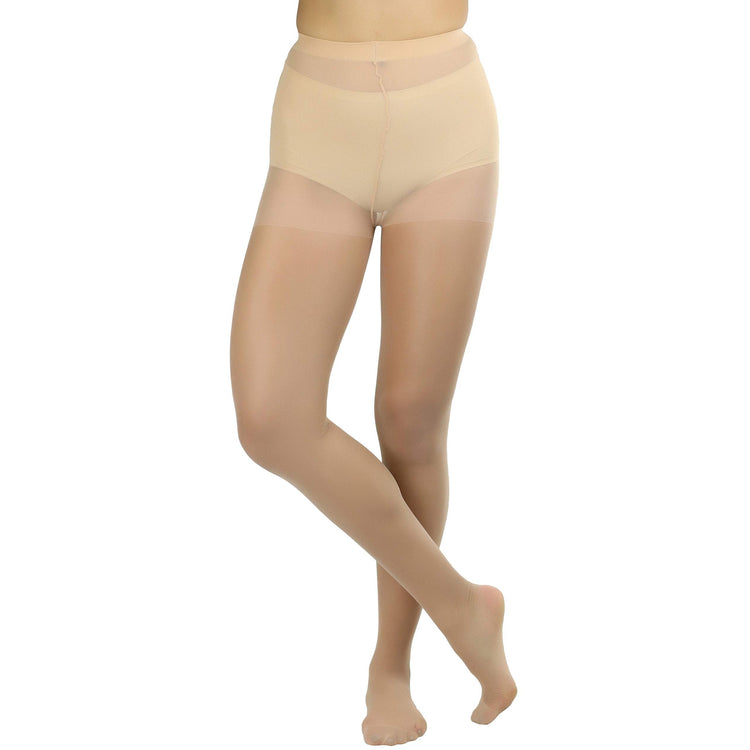 Women's Pack of 6 Plain Full Length Pantyhose