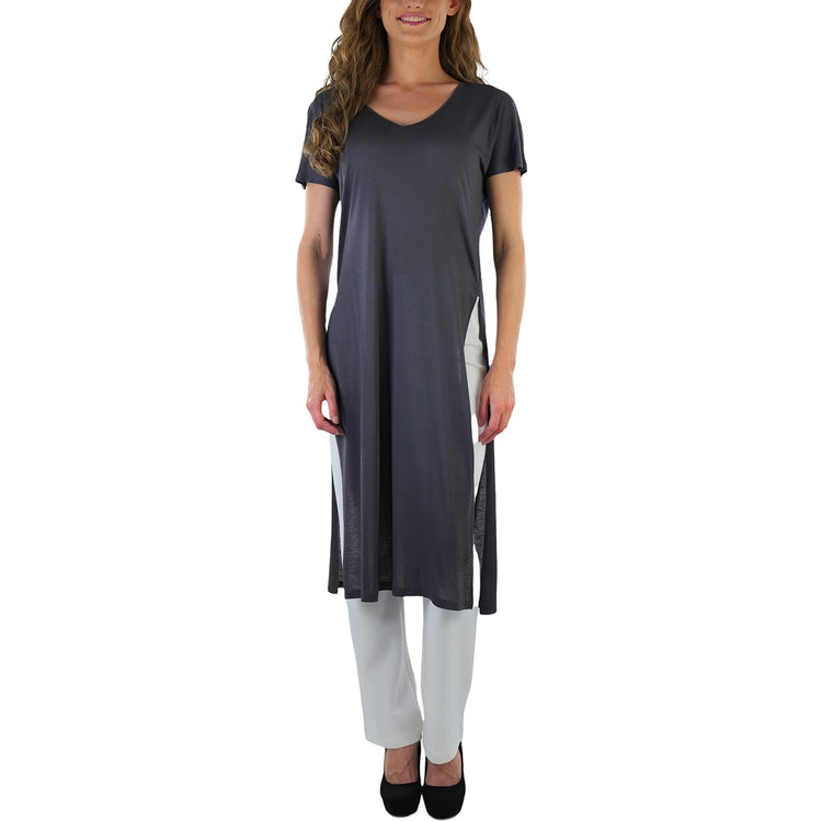 Women's Longline High-Slit Top