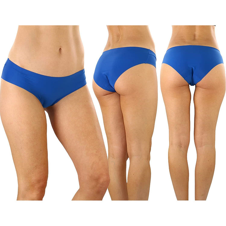 ToBeInStyle Womenโs Pack of 6 Comfortable No Panty Line Laser Cut Boyshorts