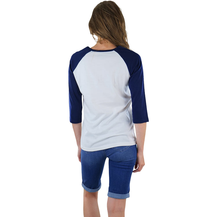 Women's Classic Two Color Cotton Baseball T-Shirts