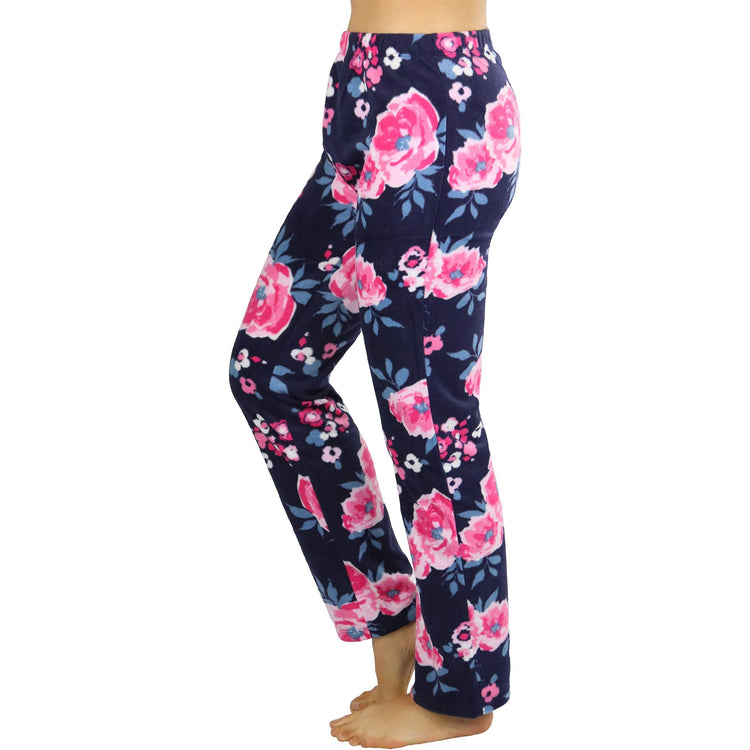 Women's Classic Poly Fabric Ankle Length Pajama Bottoms