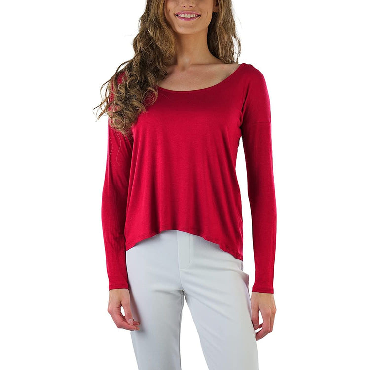 ToBeInStyle Women's Long Sleeve Round Crew Neck T-Shirt