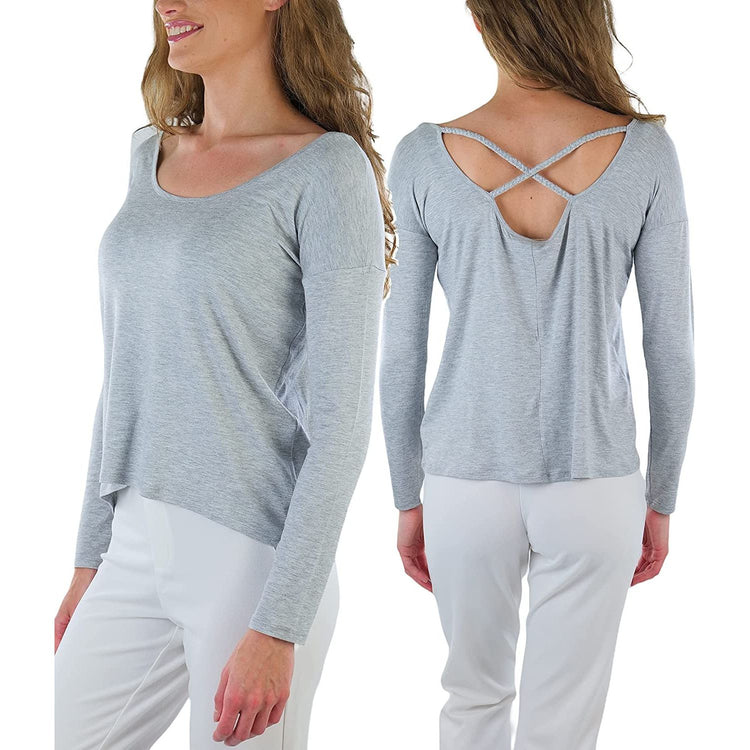 ToBeInStyle Women's Long Sleeve Round Crew Neck T-Shirt