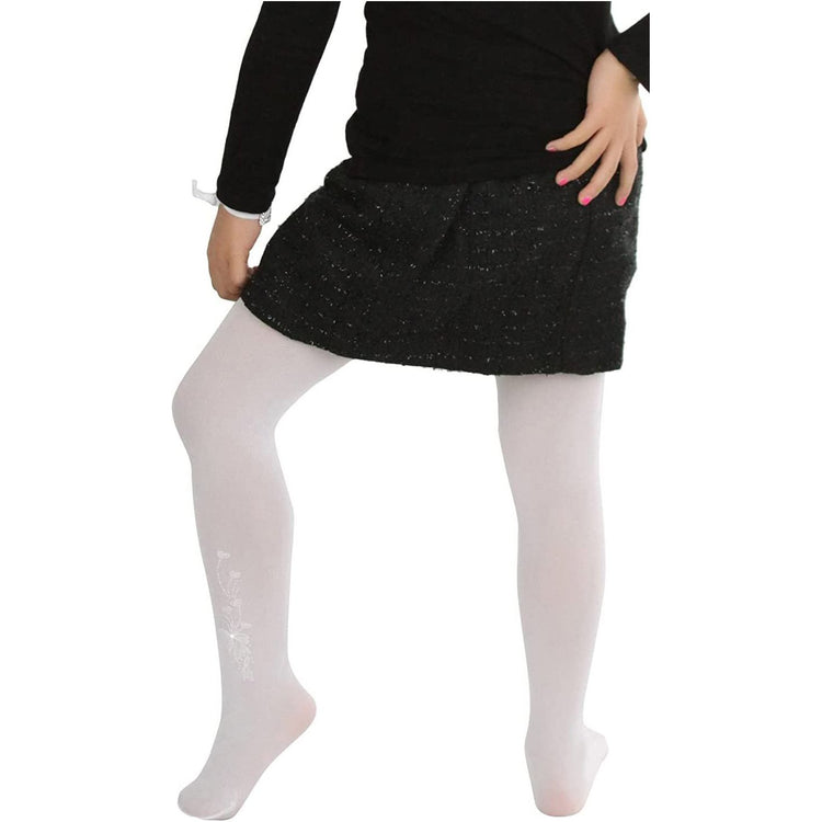 Girls to Junior Pack of 6 Opaque Nylon Tights Pantyhose Age: 1-12 Years Old