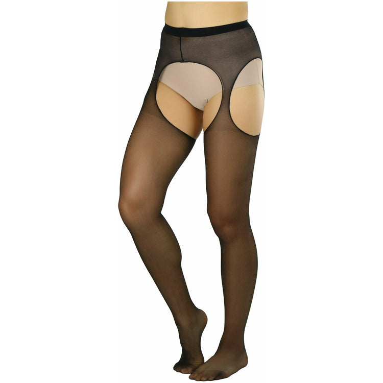 Women's Sheer Suspender Pantyhose