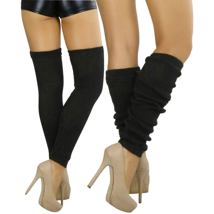 Women's Long Thigh High Separated Leg Warmers