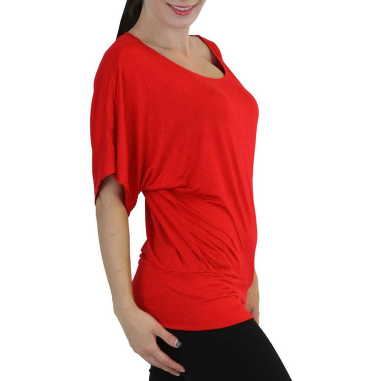Women's Oversized Off The Shoulder Dolman Blouse