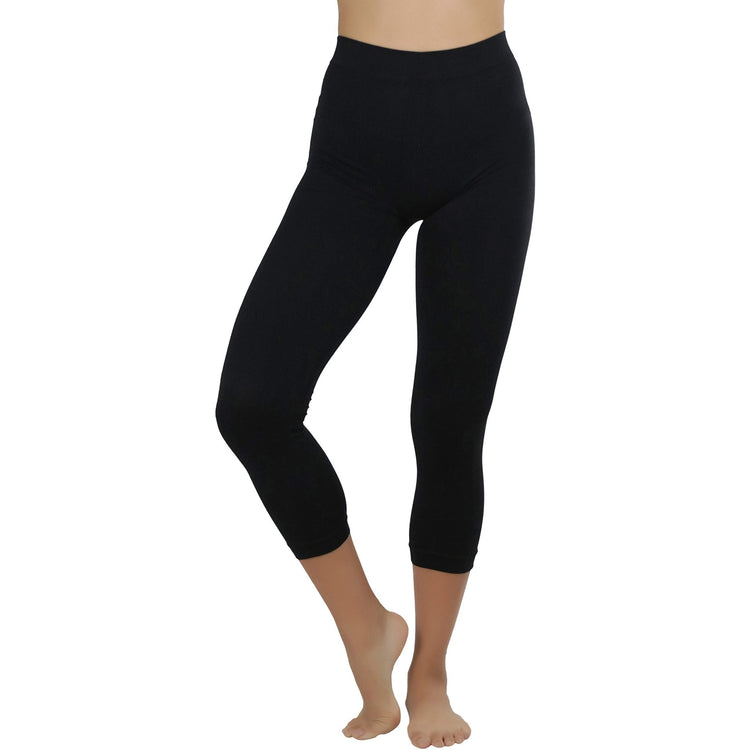 Women’s Capri Length Seamless Lightweight Stretch Leggings