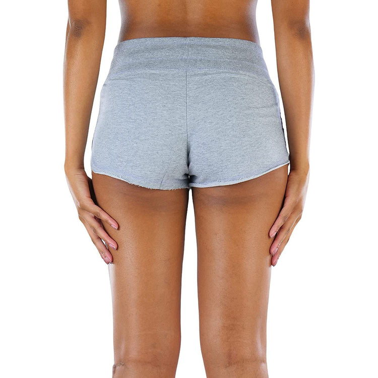 ToBeInStyle Women's Dolphin Style Drawstring Cotton Shorts