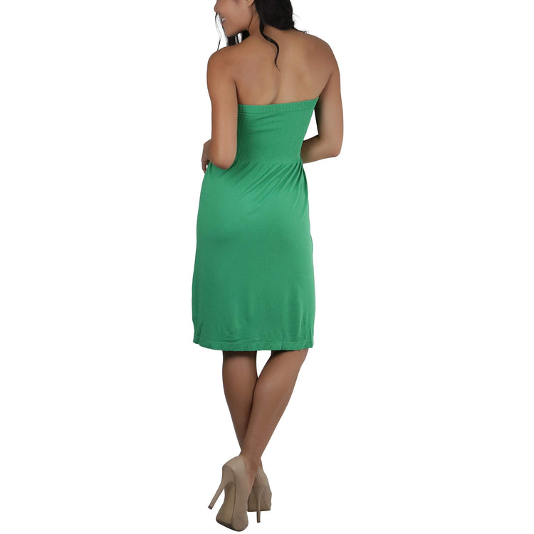 Women's Summer Tube Top Mini Dress