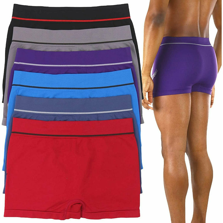 ToBeInStyle Men's Pack of 6 Seamless Boxer Briefs