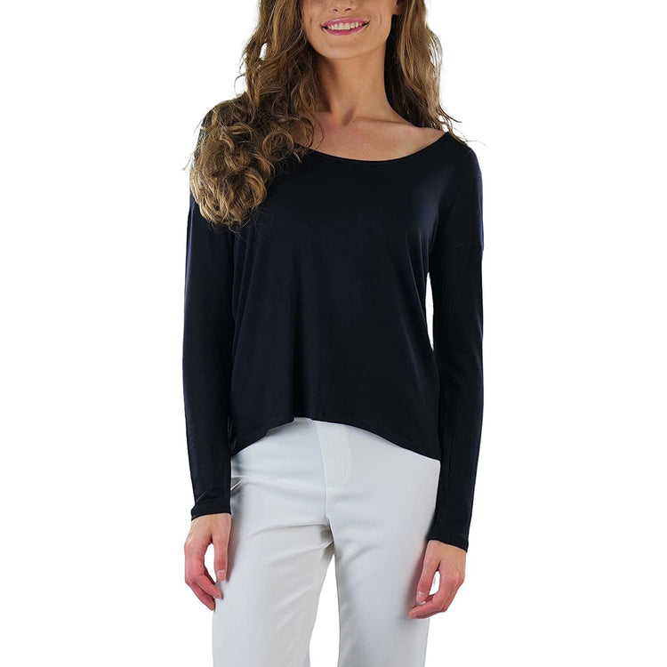 ToBeInStyle Women's Long Sleeve Round Crew Neck T-Shirt