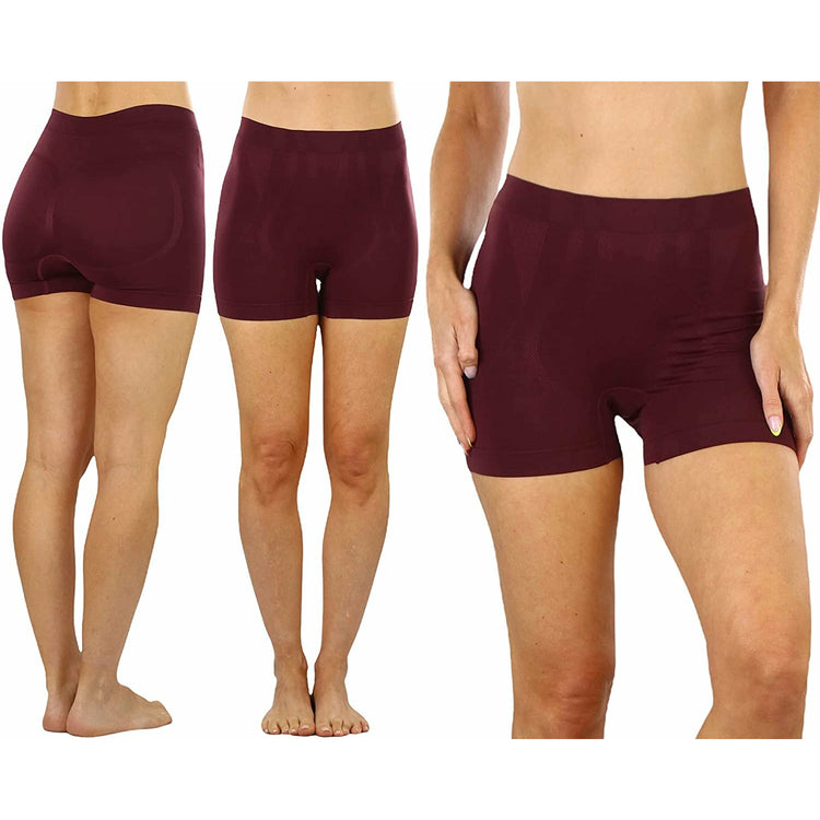 Women's Pack of 6 Stretchy Microfiber Cheeky Boyshort Panties