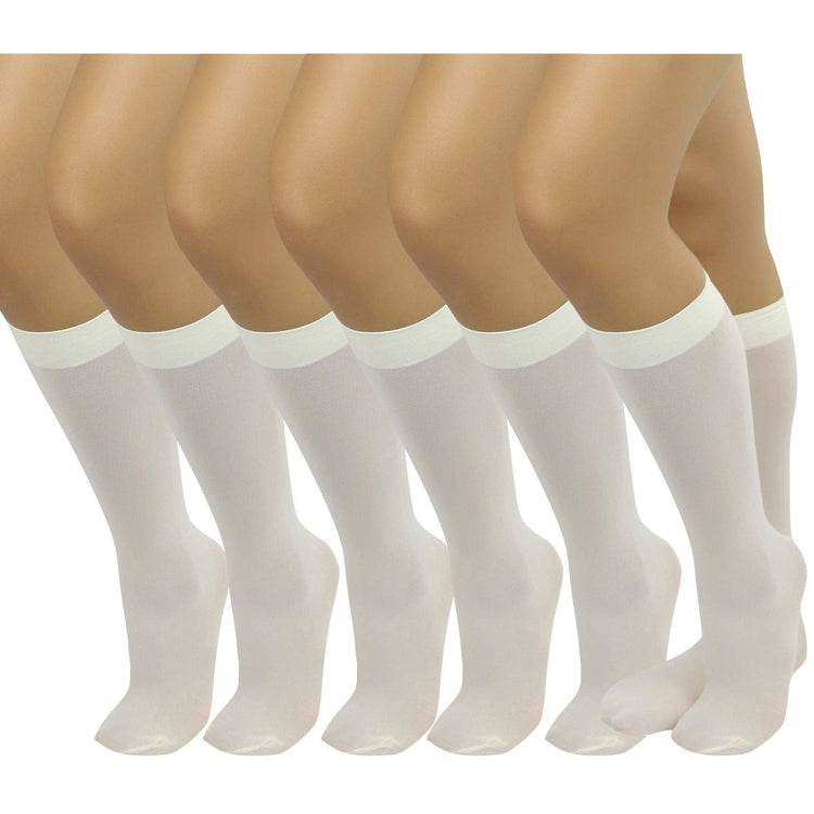 Womens Pack of 6 Knee High Trouser Professional Socks