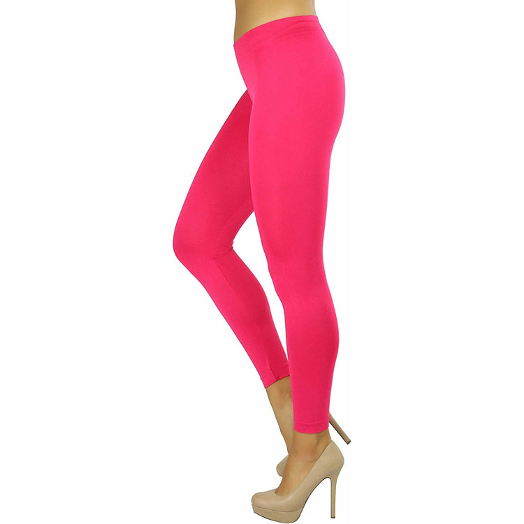 ToBeInStyle Women’s Footless Classic Seamless Style Elastic Microfiber Lightweight Stretch Leggings