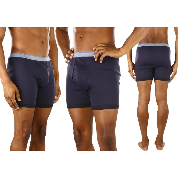 Men's Pack of 6 Contrast Waistband Boxer Briefs