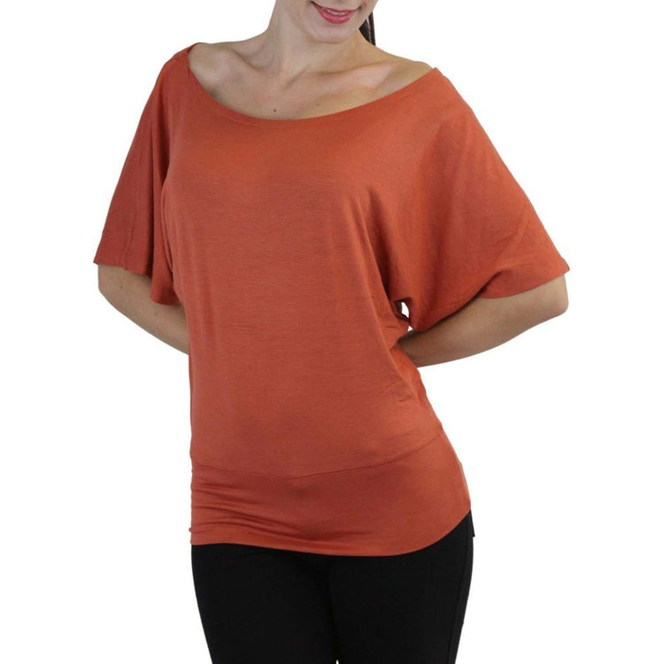 Women's Oversized Off The Shoulder Dolman Blouse