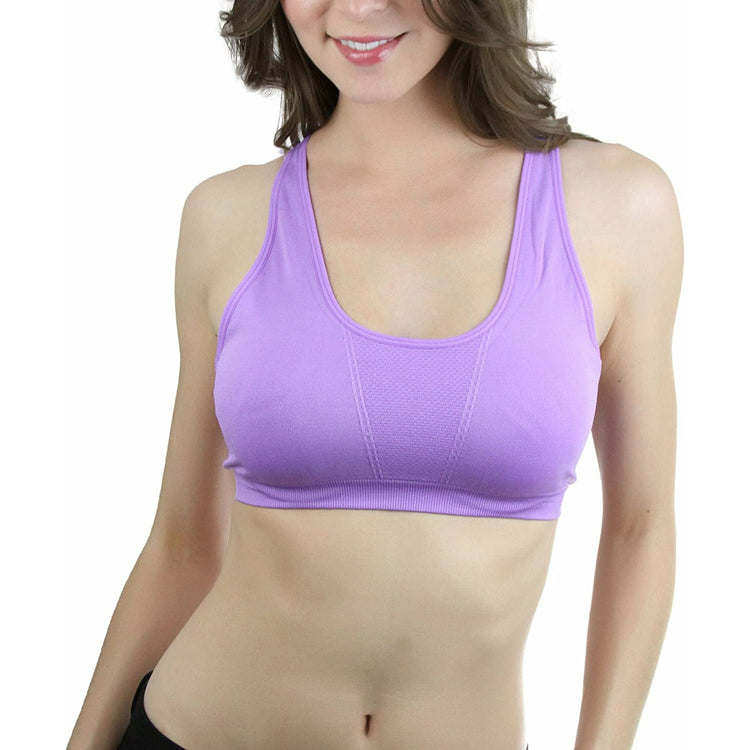 ToBeInStyle Women's Strappy Crisscross Back Sports Bra