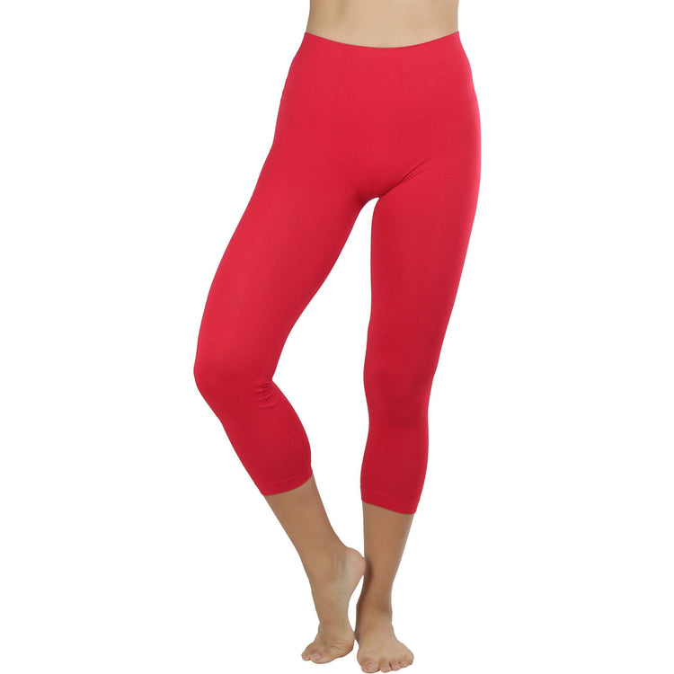 Women’s Capri Length Seamless Lightweight Stretch Leggings