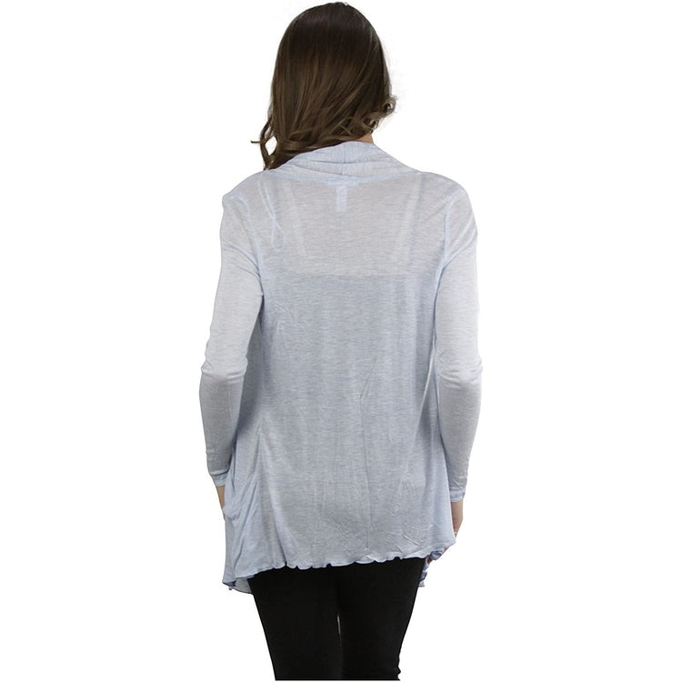 ToBeInStyle Women's Long Sleeve Open Front Lightweight Cardigan