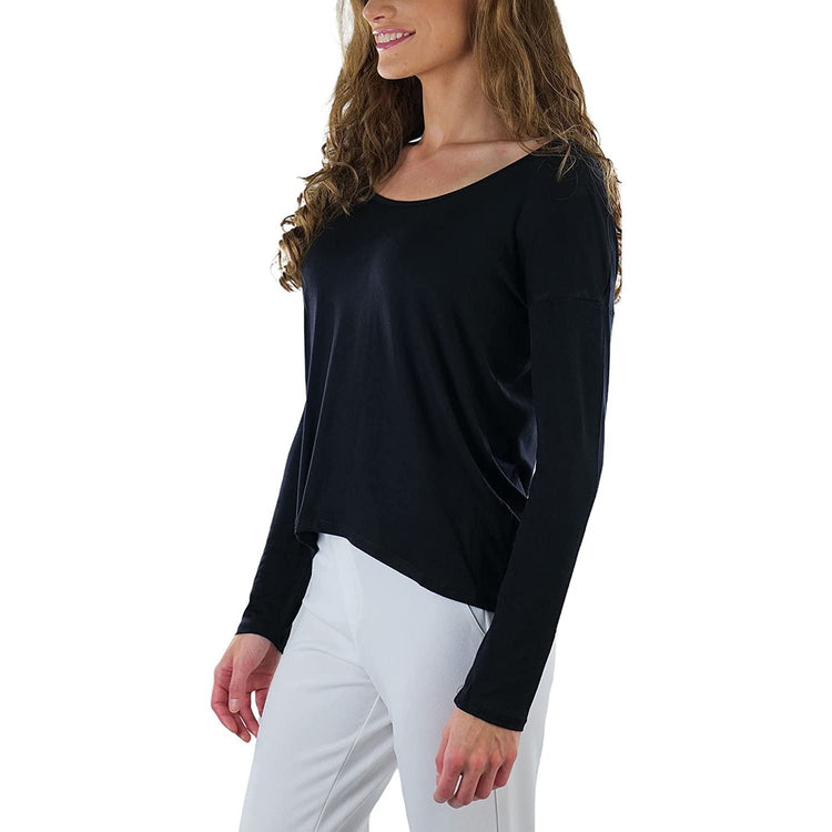 ToBeInStyle Women's Long Sleeve Round Crew Neck T-Shirt