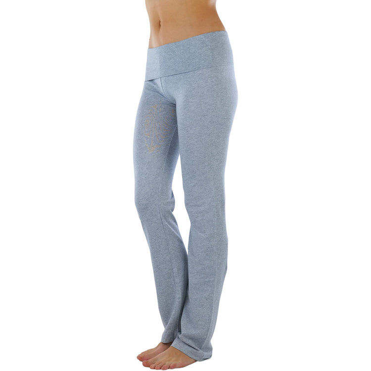 Women's Low Rise Sweatpants w/Fold-Over Waistband