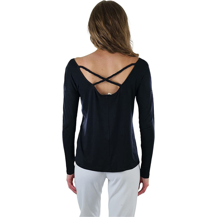 ToBeInStyle Women's Long Sleeve Round Crew Neck T-Shirt