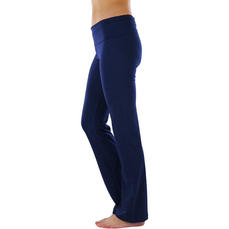 Women's Low Rise Sweatpants w/Fold-Over Waistband