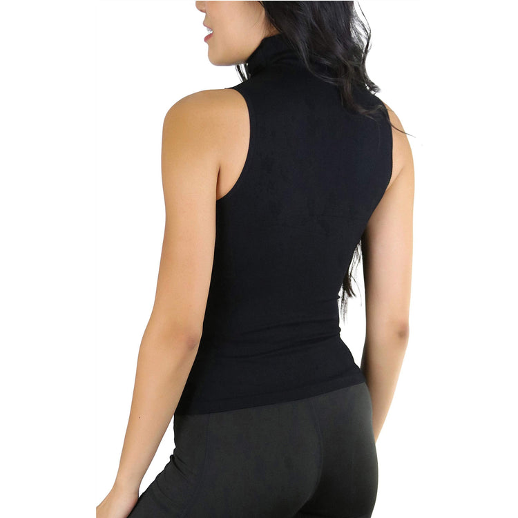 Women's Turtleneck Fullback Sleeveless Tank Top