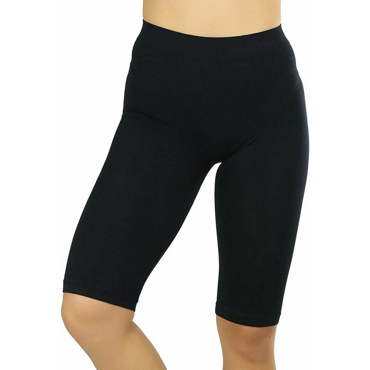 ToBeInStyle Women's Nylon 19" Knee Length Legging Shorts