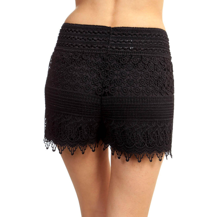 Women's Crotchet Lace Shorts
