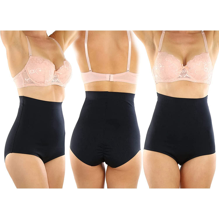 ToBeInStyle Women's High Waisted Smooth and Silky Torso Control Bikini Shapewear