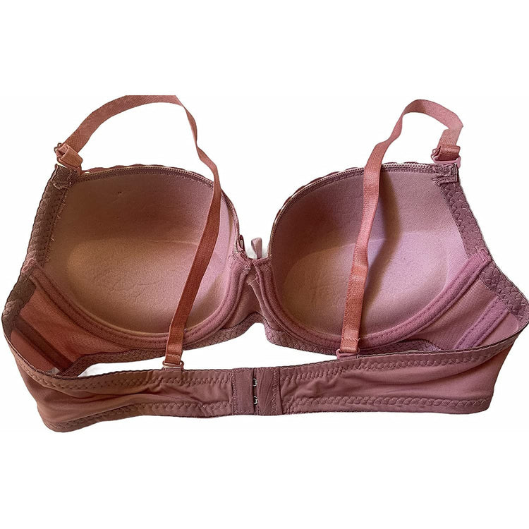 ToBeInStyle Women's Pack of 6 Underwire Padded Push Up w/Floral Lace